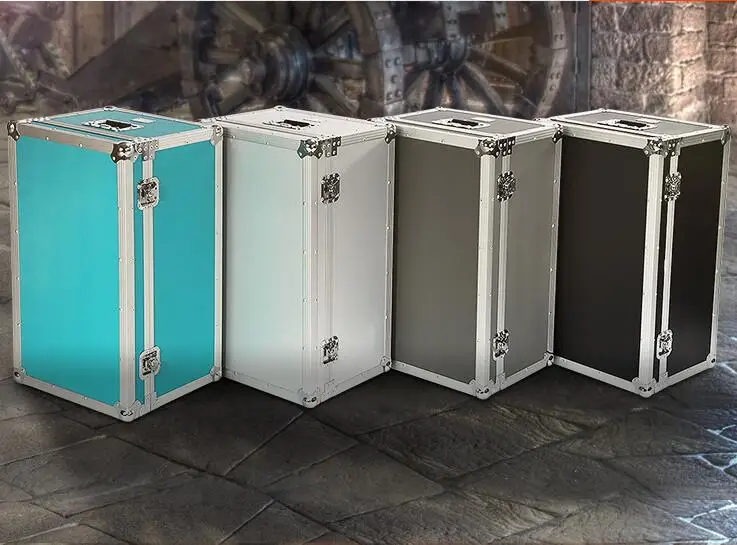 More colour flight case ,Hand-pulled box with locking pulley