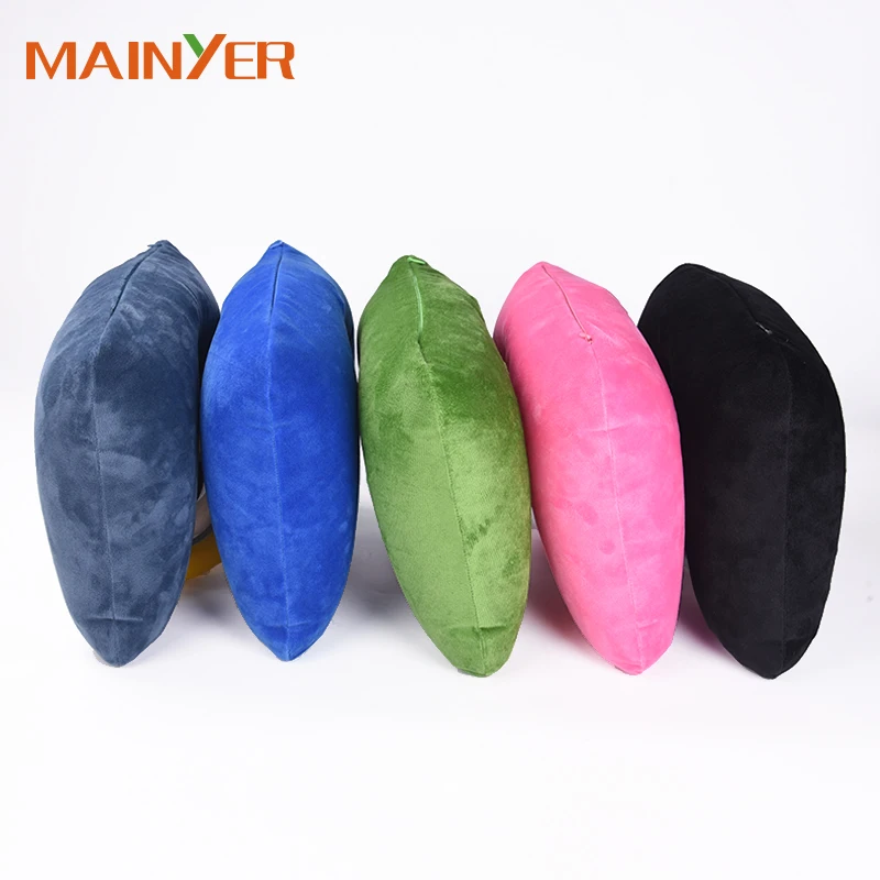 100% Polyester Cheap Inflatable Travel Neck Pillow