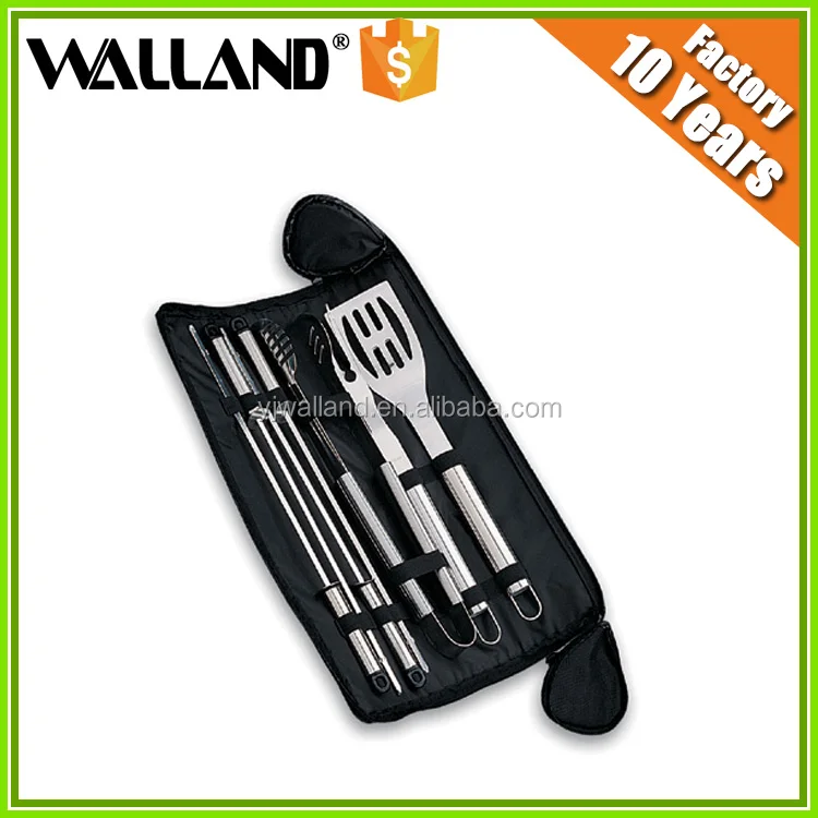 China Factory Cheap Promotion BBq Tool Set Grilling Accessories Barbecue Kit with Carrying Box