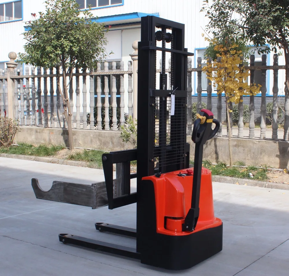 
Paper roll forklift 1000 kg 1500 Kg 3000 mm electric pallet stacker 