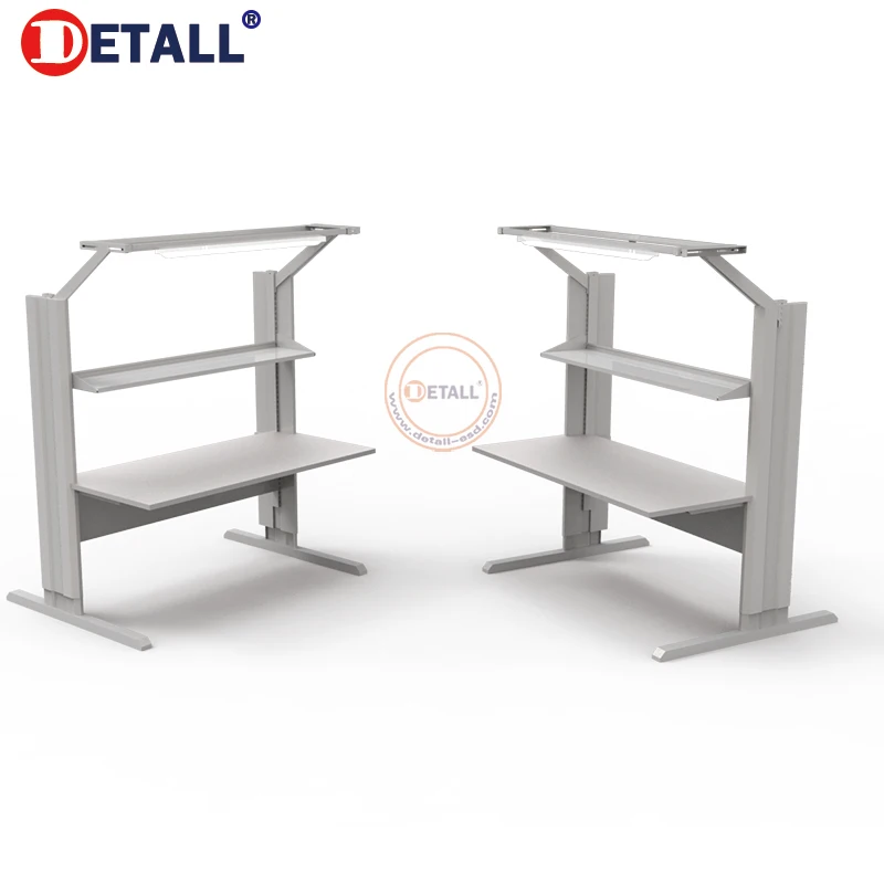 Detall Tower line esd workbench esd safe workstation with storages for mobile phone assembling