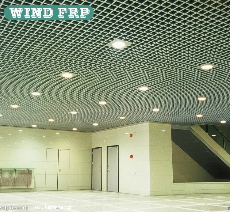 GRP Ceiling FRP Grating Ceiling , ISO9001 Certificated