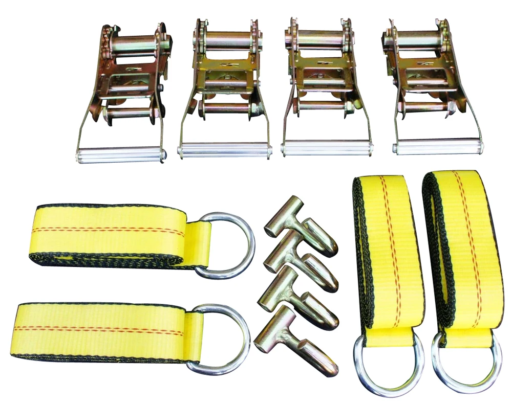 
12pc Combo 4 Lasso Straps Wheel Lift Strap 4 2