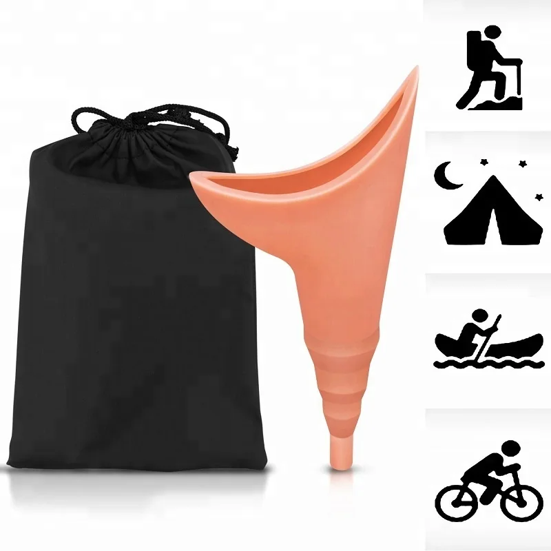 
Travel Camping Outdoor Standing Pee Reusable silicone Urinal Women Funnel 