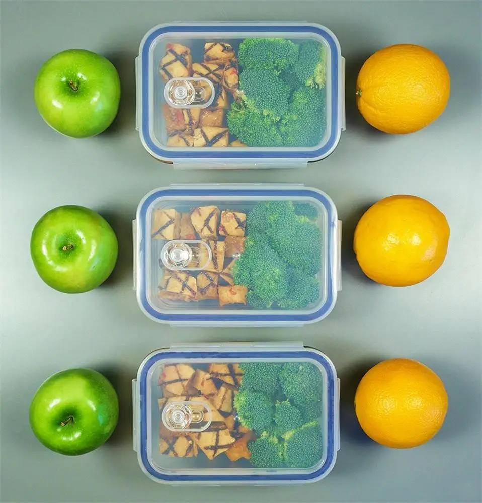 Glass Food Storage Containers 28oz 840ml Glass Meal Prep Containers with Airtight and BPA-Free Locking Lids