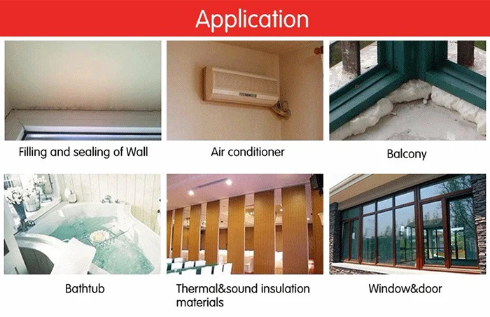 Quality Assured Gap Filling Caulk Fixing PU Foam Adhesive
