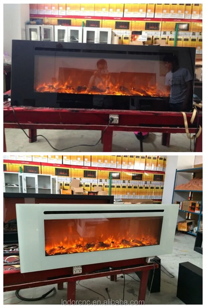 Белый настенный поддельные эффект пламени электрические камины