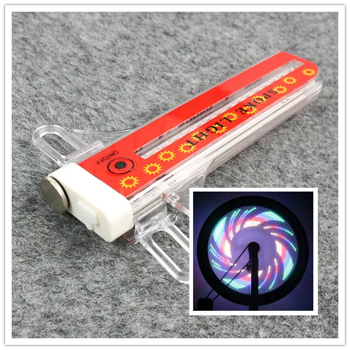 Animation Pictures Changeable 32 Rgb Led Bike Spoke Wheel Light