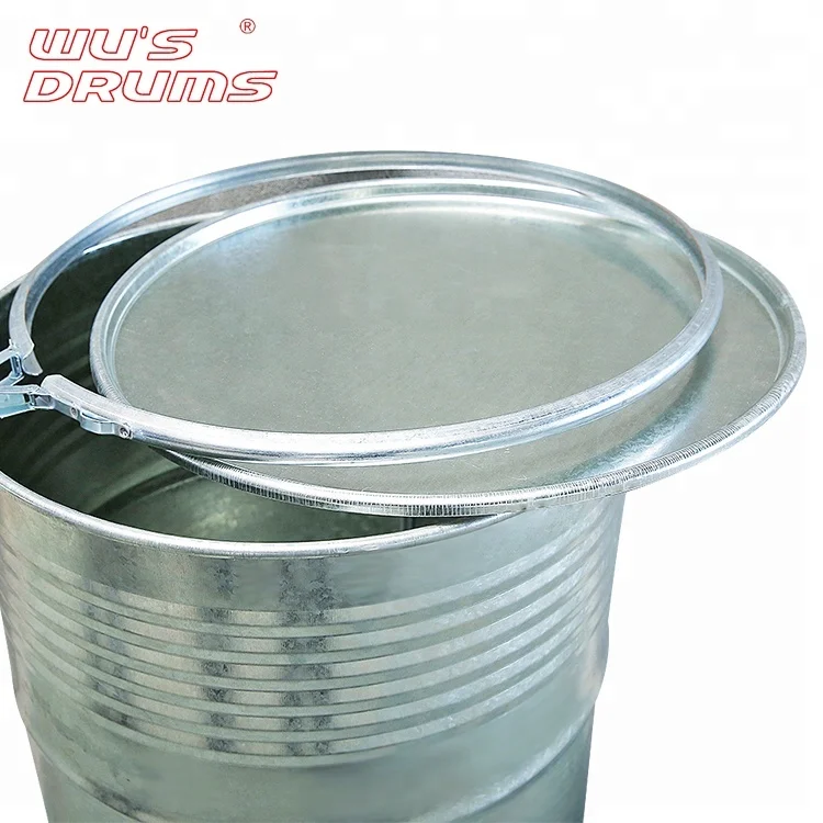 WS Open Head Galvanized Steel 10 Gallon Metal Barrels For Sale