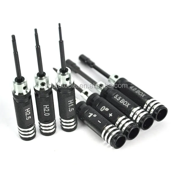 Factory Hexagon Phillips Slotted Spanner Box Screwdriver Screw Driver Tool Kit Set for RC Helicopter Plane Car Repair