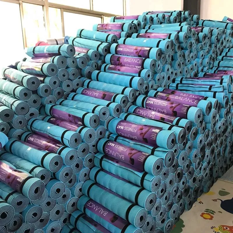 Double Color XPE Fitness Balance Yoga Mat 6MM Gym Pad