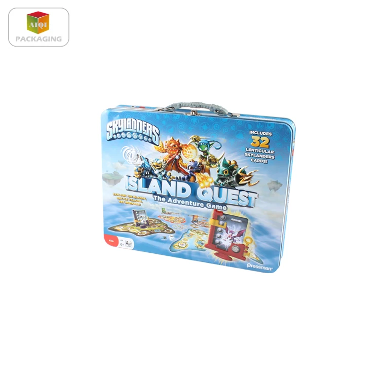 
Metal Material and Tin Metal Type big lunch tin metal box with handle 