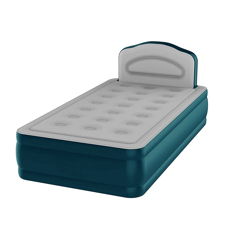 Headboard Blow Up Airbed With Built In Electric Pump For Adults Indoor Or Outdoor Use