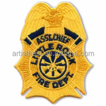 Custom Fire Rescue Overlocked Border Embroidered Patch