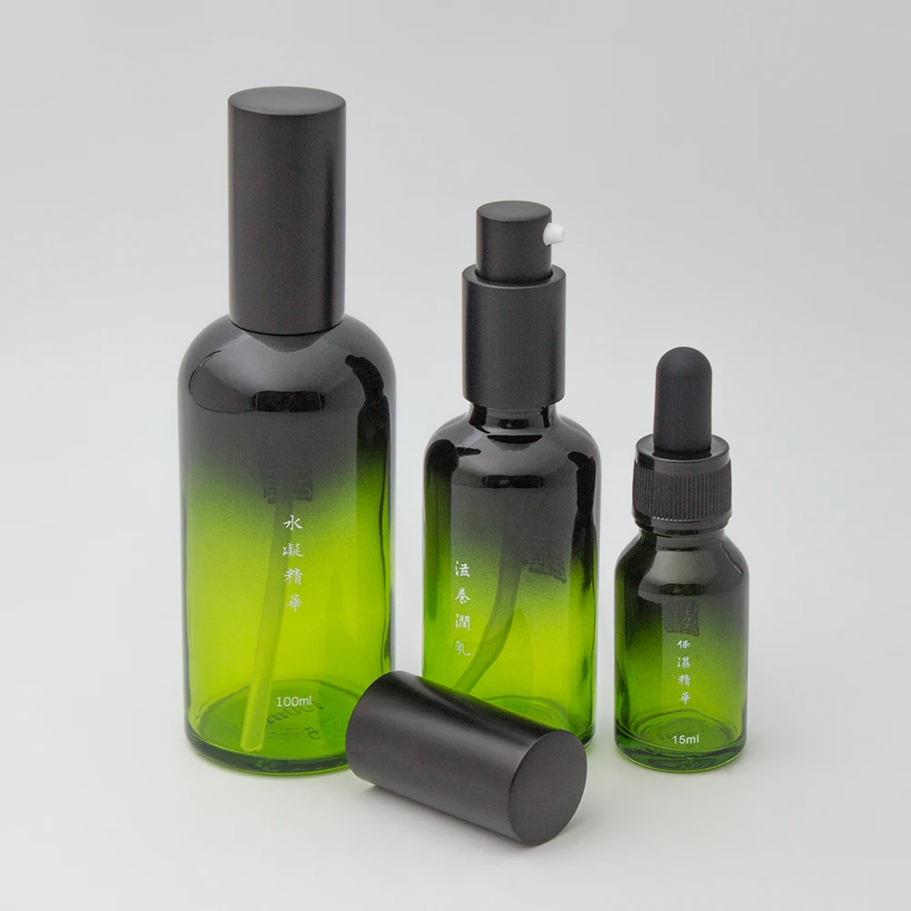 empty 4oz glass dropper spray bottle for hair body essential oil 100ml