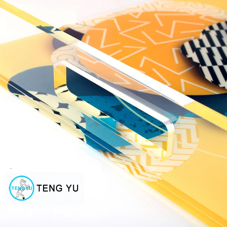 factory price UV printing clear and colored acrylic tray