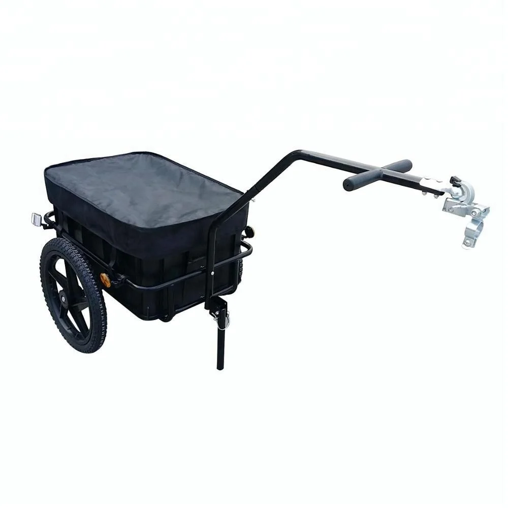 steel frame black bicycle camper trailer with water proof canopy TC3003A