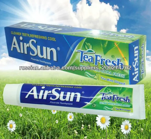 Airsun бренда зубной пасты зеленый чай травяной
