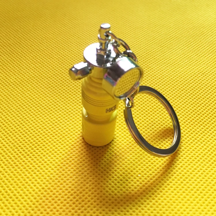 2020 year Anodised NOS Turbo Keychain Mini Nitrous Oxide Bottle Keyring Key Chain Ring Keyfob