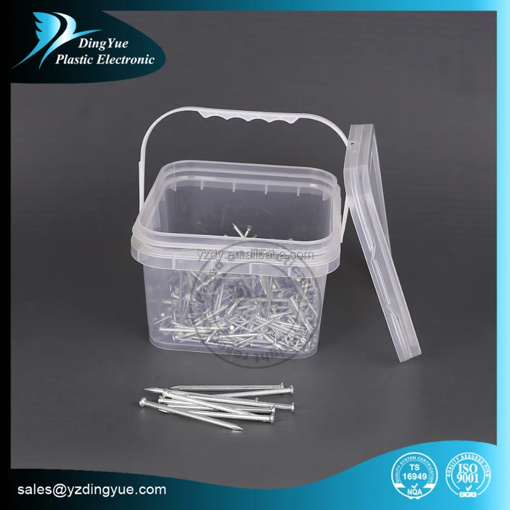 3L Square small plastic bucket