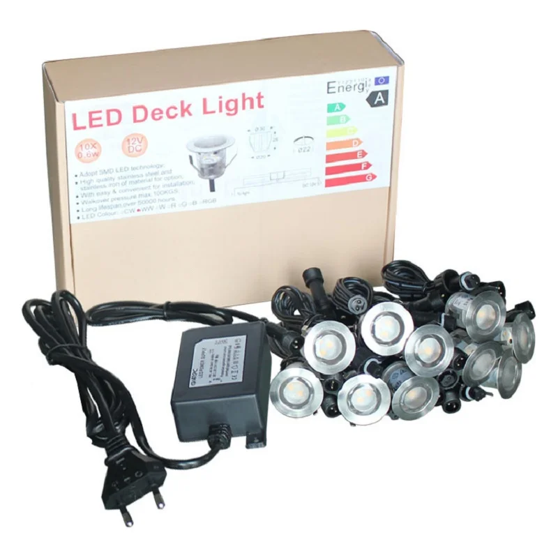 Waterproof DC 12V 24V Mini Outdoor Underground LED Buried Lighting Floor Lamp Deck Lights LED Ground Light