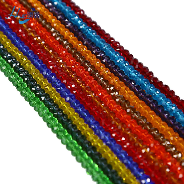 Wholesale Free Sample Faceted Glass Beads Crystal