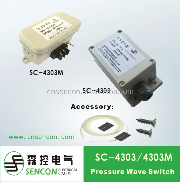 SC- 4303 SC-4303M Pressure wave switch, SPST-NO or NC