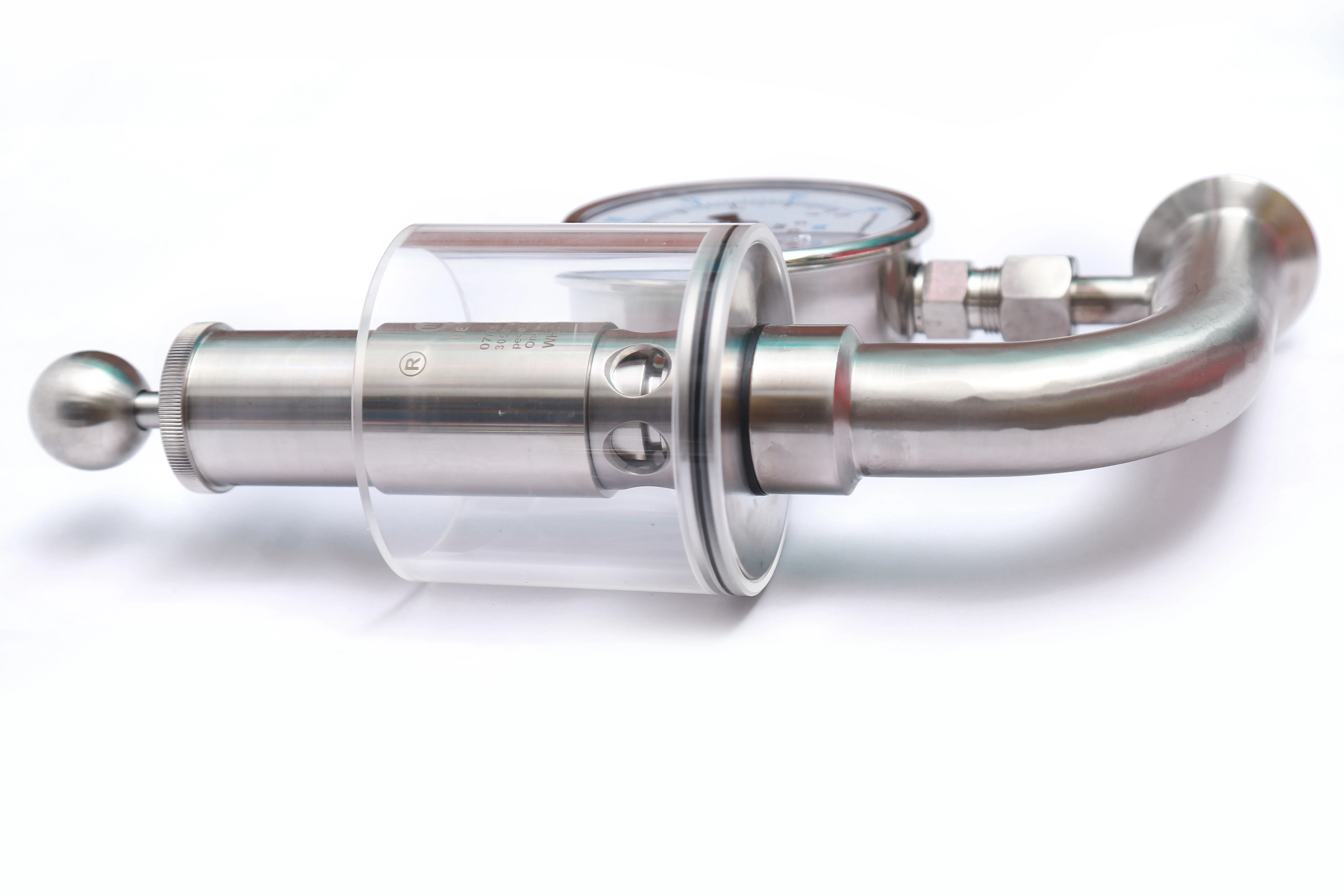 Sanitary SUS304 Dioxide Relief Adjustable Safety Regulating Exhaust Valves