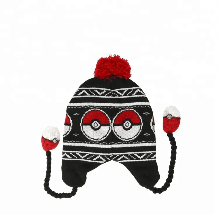 Baby Boys Girls Kids Thick Winter Hat Custom Knit Ear Flap Beanie