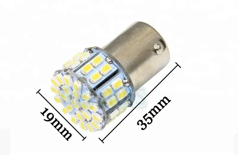 Автомобильный светодиод S25 P21/5W 1157 BAY15D BAU15S ba15s 50SMD 1206 LED 50SMD светодиод для поворотников/фонарей заднего хода Белый Красный DC 12V