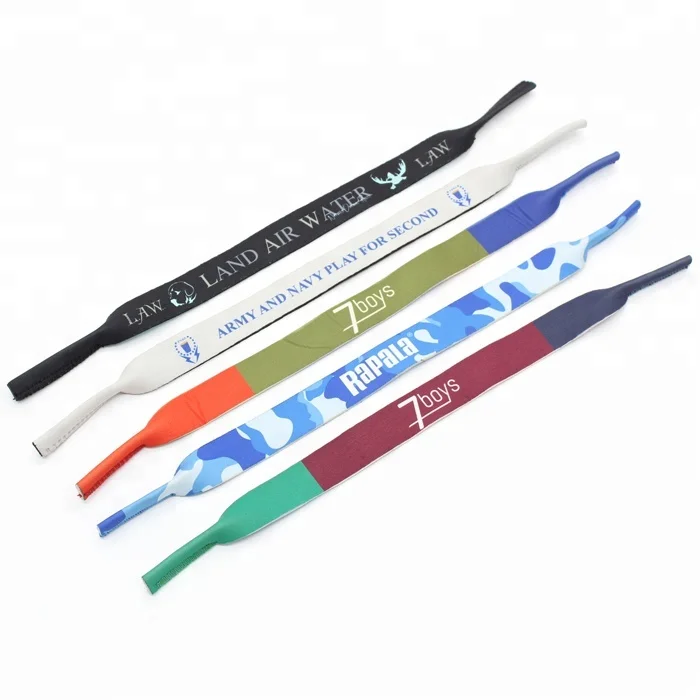 floating neoprene sunglass bands, athletic eyeglass eyewear retainer strap