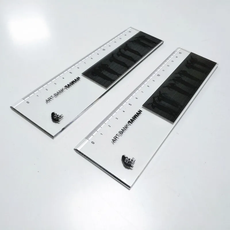 2D Printing Clear straight acrylic eyebrow sewing design ruler scale for school