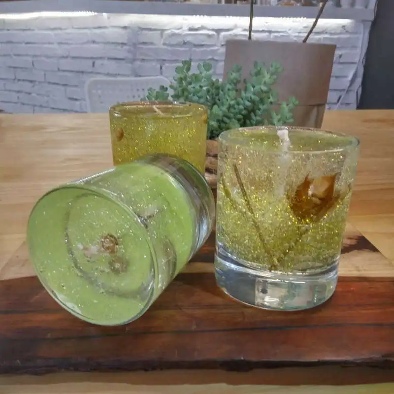 
Christmas nativity gift Clear Jelly Scented Candle Gel candle in Glass jar for European market 