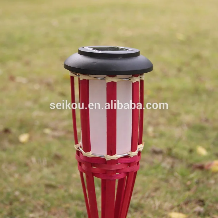 
Decor Garden Flickering Bamboo Solar LED Torch 