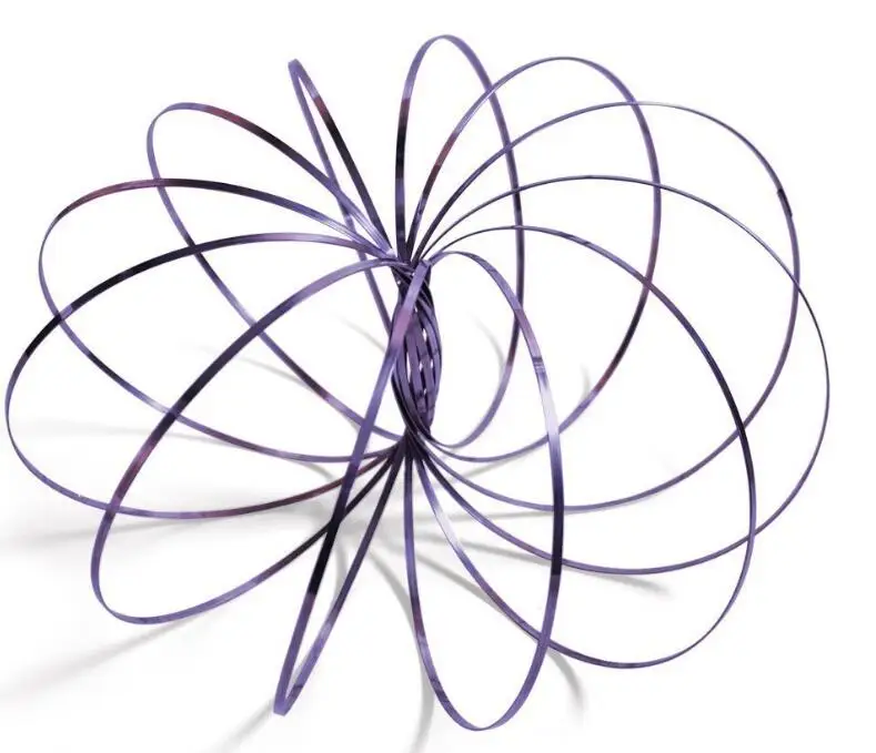 20182018 amazon hot eco friend stainless steel metal magic flow spring ring toy