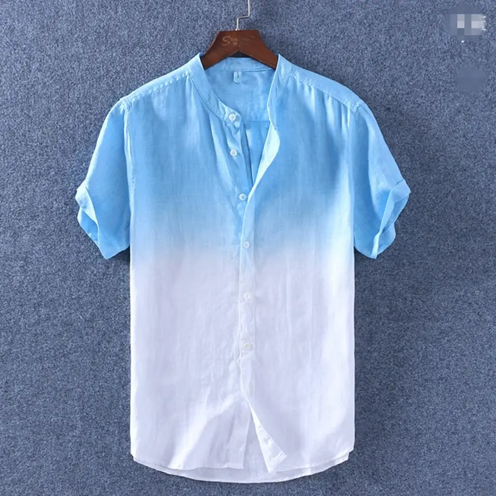 Футболка из пеньковой тенсели с коротким рукавом Dip dye футболка длинным