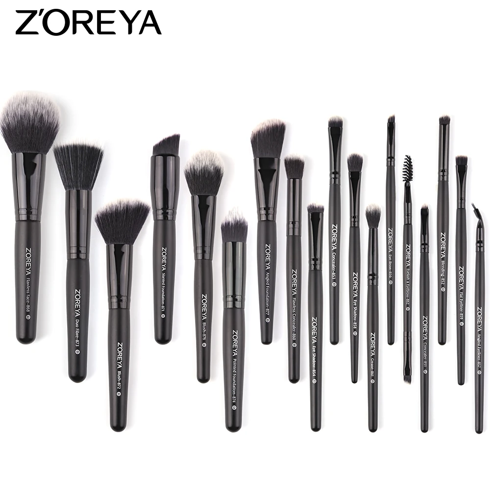 Makeup Brush Set Best Price 18pcs Custom Logo Makeup Brushes Newest Private Label Makeup Brush Sets