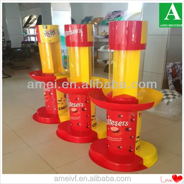 
2019 Vacuum Forming Candy Plastic Sticker Display for candy 