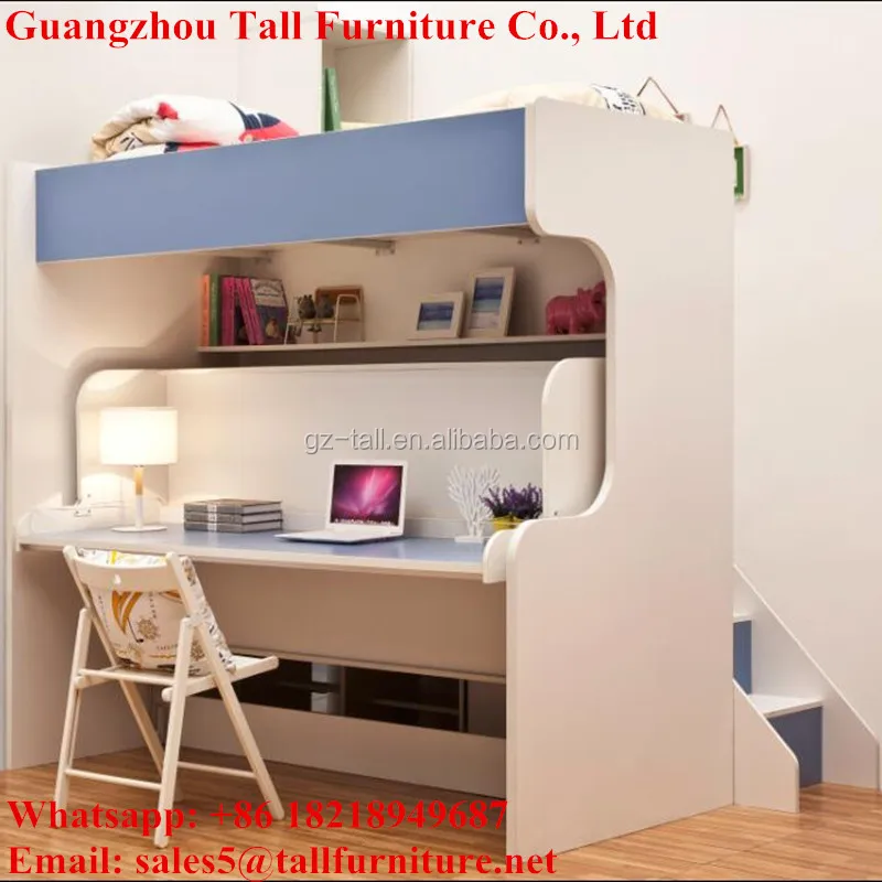 Милые дети двухъярусная детская кровать Мерфи со столом исследования