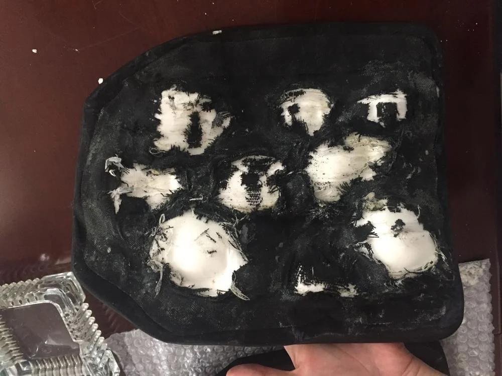 
US. NIJ Standard Strike Face Ballistic Non-Steel Ceramic Armor Plates / Backpack Insert / Bulletproof Plate 