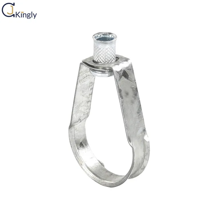 High quality 3/8-16 UNC Swivel Steel sprinkler loop pipe hangers clevis clamp hanger