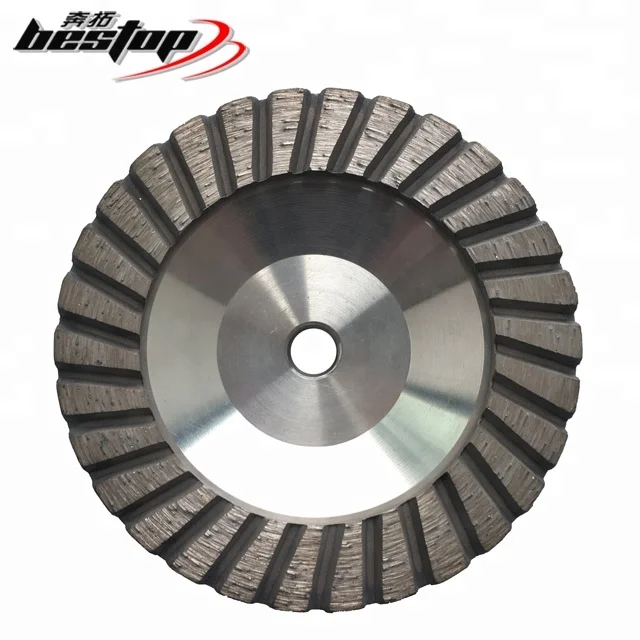 5 Inch Aluminum-body Diamond Turbo Cup Wheels for Grinding and Shaping