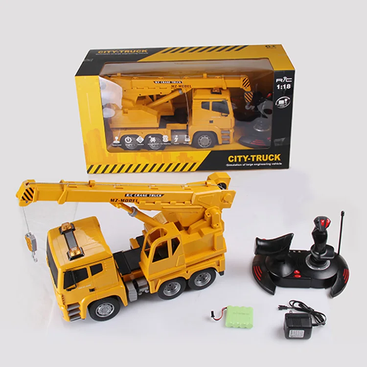 1:18 rc toy crane truck with simulation sounds