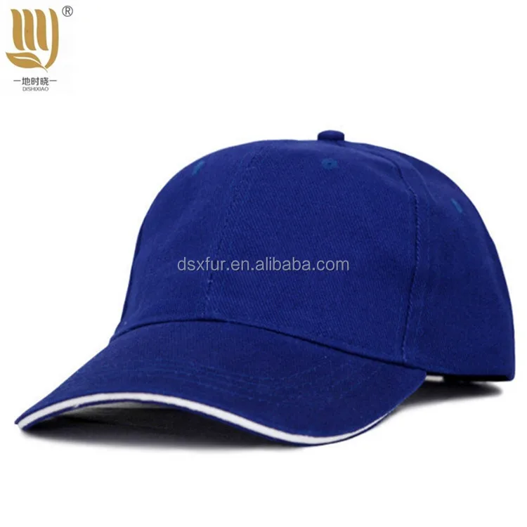 Cheap Price 100% polyester baseball cap Custom embroidered Logo Women Red sandwich brim palin Baseball caps and hats