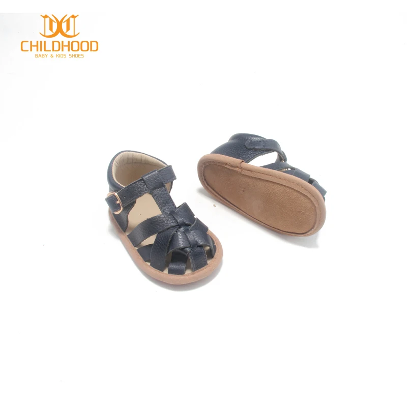 Custom Made Genuine Leather Baby Boy Soft Sandals