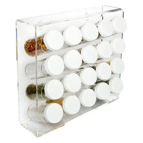 Customized Wall Mountable Acrylic Spice Rack