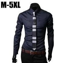 Men shirt long sleeve camisa social masculina casual slim fit mens plaid dress shirts clothes camisas masculinas chemise hombre