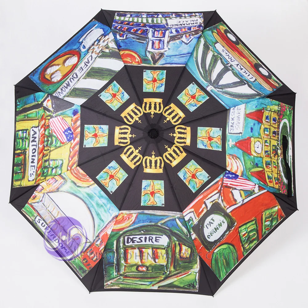 Custom design digital printed sun umbrella