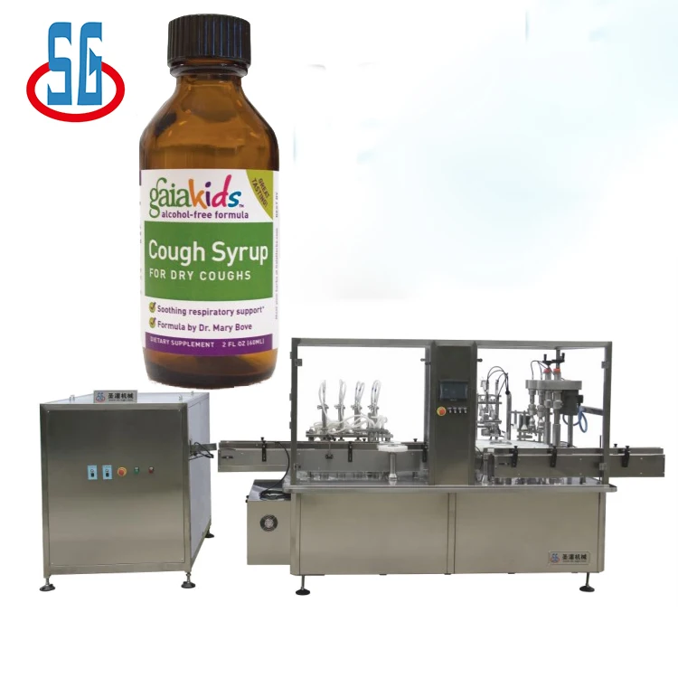 
High precision 200ml glass bottle filling machine for liquid syrup rotary dry syrup powder filling machine manufacturers 