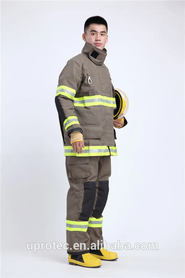 Hight Quality EN469 Bunker Gear Navy Blue Fire Suit Firefighter Clothing Fire Fighter Turnout Gear